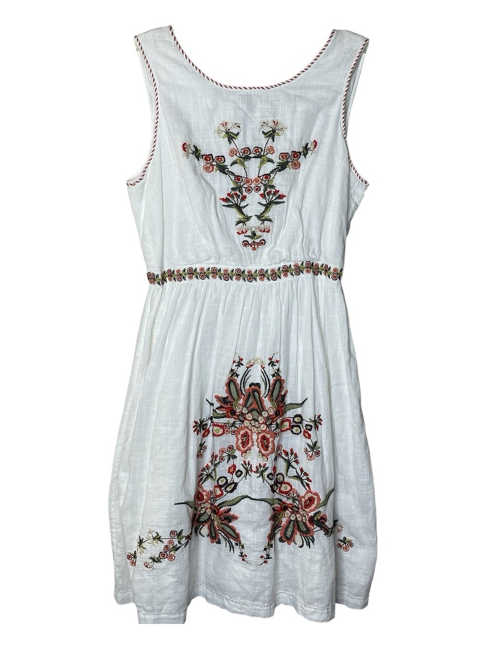 MSSP White Cotton Dress Care Sz XS - Picture 2 of 6